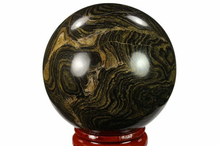 Polished Stromatolite (Greysonia) Sphere - Bolivia #134716